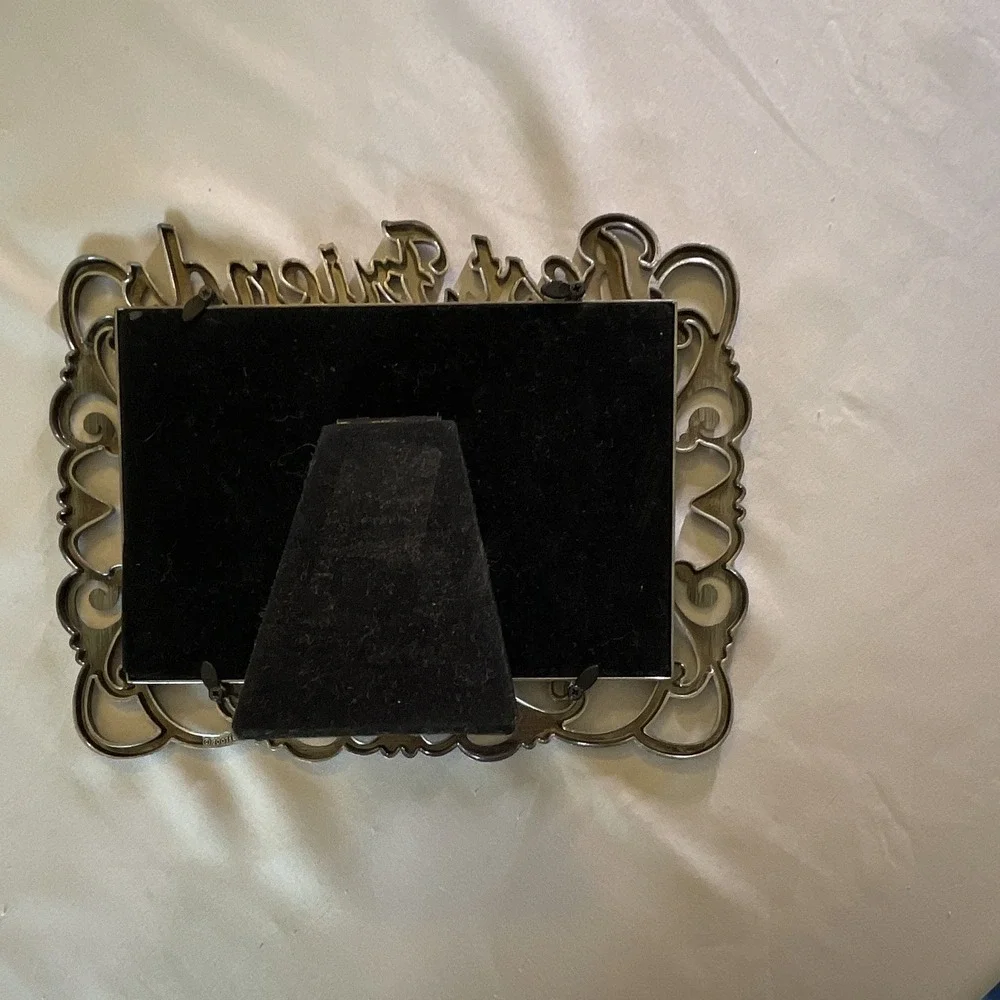 Freestanding Ornate Metal Photo Frame 